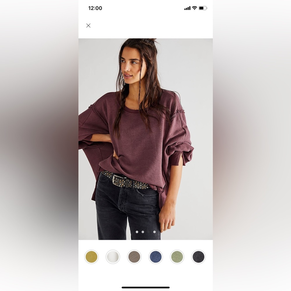 Free People Camden sweatshirt